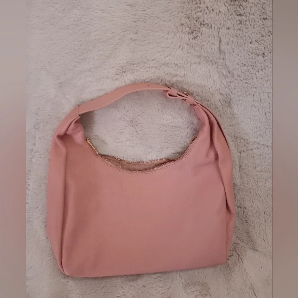 Tote Le Monde Handmade Butter Soft Pebbled Leather Petal Pink Barcelona Bag NWOT